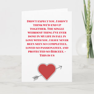 The only you you know the way to my heart holiday card