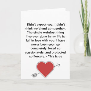 The only you you know the way to my heart holiday card
