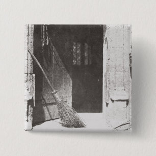The Open Door, March, 1843 (b/w photo) 15 Cm Square Badge