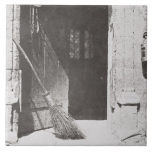 The Open Door, March, 1843 (b/w photo) Tile