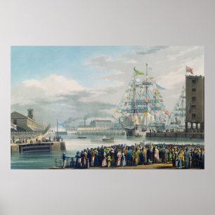 The Opening of St. Katharine Docks Poster