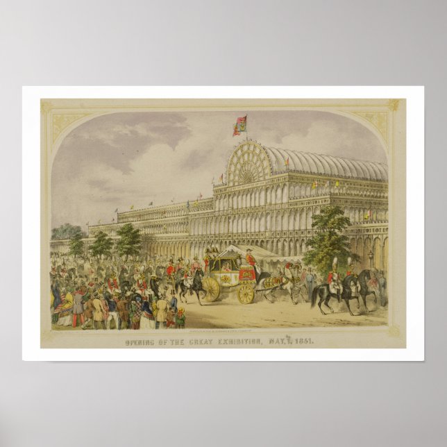 The Opening of the Great Exhibition, May 1st 1851, Poster (Front)