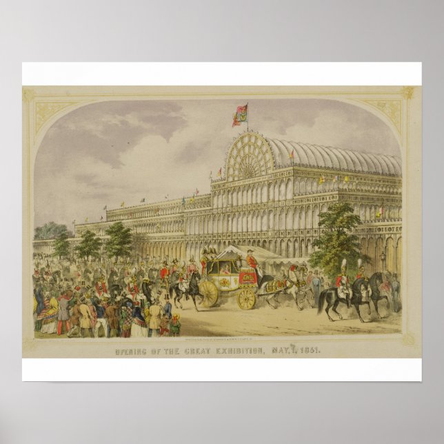 The Opening of the Great Exhibition, May 1st 1851, Poster (Front)