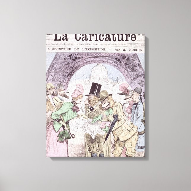 The Opening of the Universal Exhibition Canvas Print (Front)