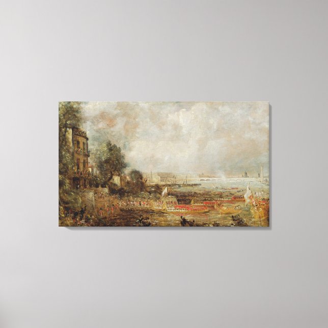 The Opening of Waterloo Bridge, c.1829-31 (oil on Canvas Print (Front)