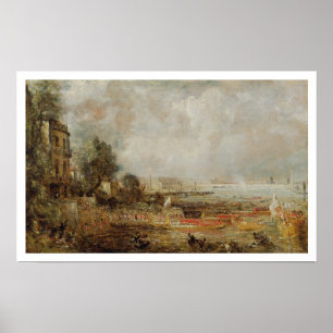 The Opening of Waterloo Bridge, c.1829-31 (oil on Poster