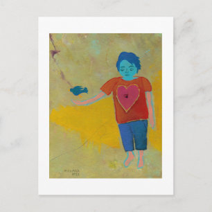 The Opening unique original modern folk art hope Postcard