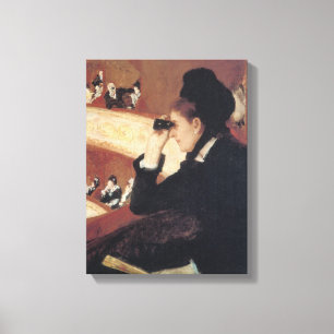 The Opera by Mary Cassatt, Vintage Impressionism Canvas Print
