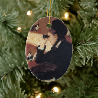 The Opera by Mary Cassatt, Vintage Impressionism Ceramic Tree Decoration