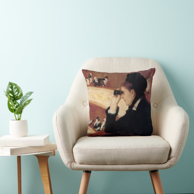 The Opera by Mary Cassatt, Vintage Impressionism Cushion (Chair)