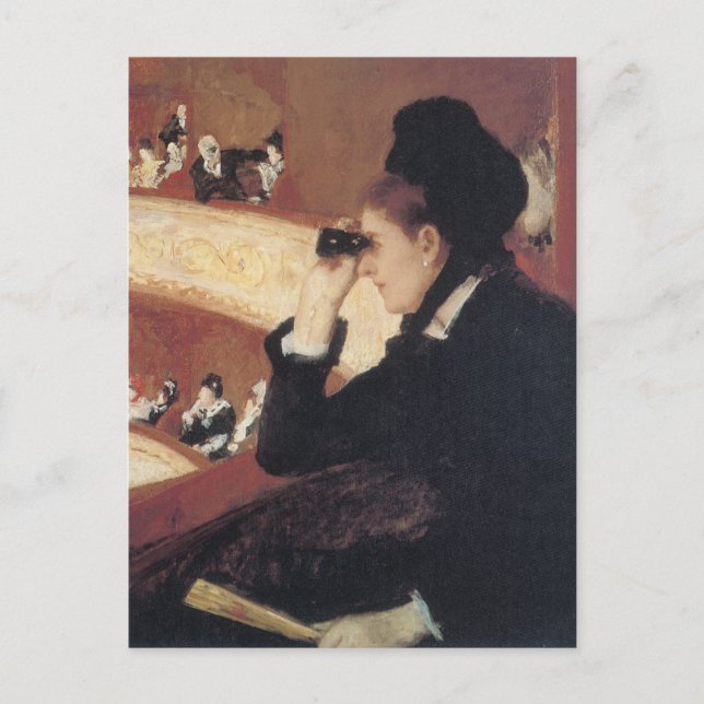 The Opera by Mary Cassatt, Vintage Impressionism Postcard (Front)