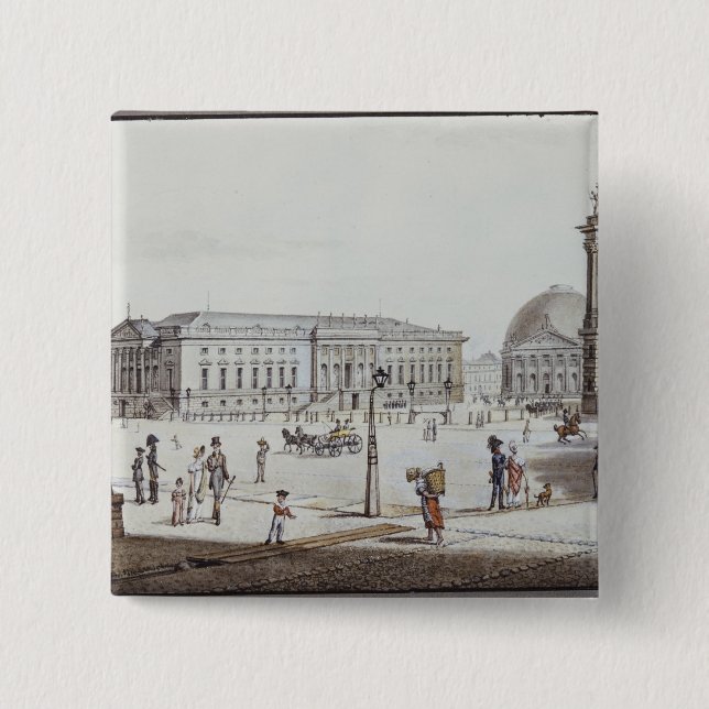 The Opernplatz, Berlin 15 Cm Square Badge (Front)