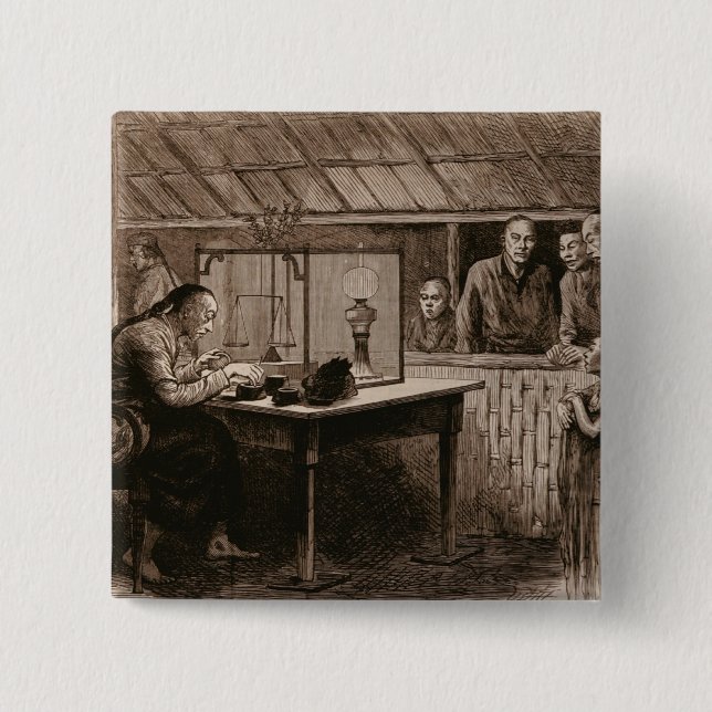 The Opium Traffic 15 Cm Square Badge (Front)