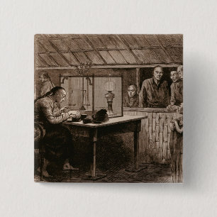 The Opium Traffic 15 Cm Square Badge
