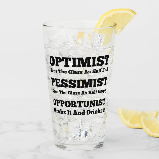 The Optimist, The Pessimist & The Opportunist Glass (Back Ice)