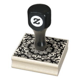 the opulence pattern rubber stamp