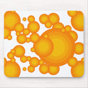 The Orange 70's year styling Mouse Mat