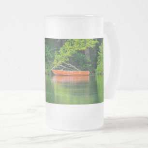 The Orange Boat Frosted Glass Beer Mug