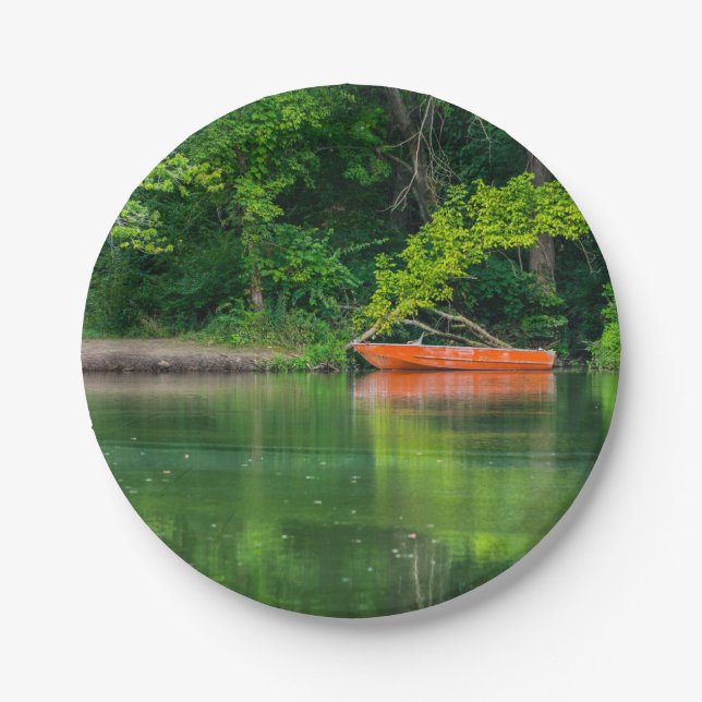 The Orange Boat Paper Plate (Front)