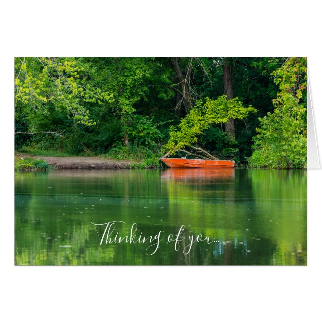The Orange Boat Thinking Of You Card (Front Horizontal)