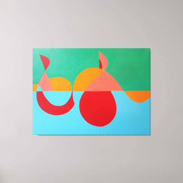 The Orange Clef Modern Art Print (Front)