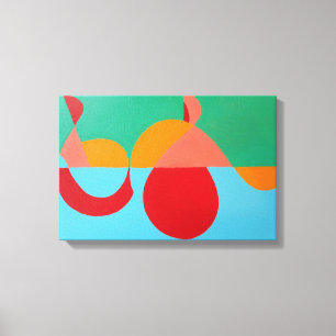 The Orange Clef Modern Art Print