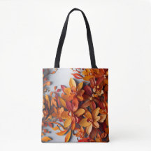 The Orange Floral Pattern Design