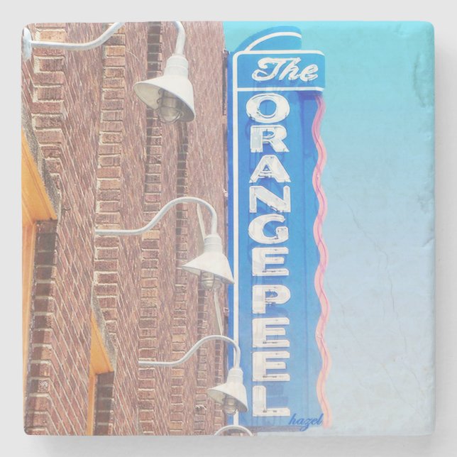 The Orange Peel, Asheville, The Orange Peel  Stone Coaster (Front)
