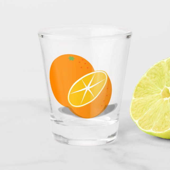 The orange shot glass (Front)