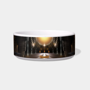 The Orb Of Acrellis Fractal Art Pet Bowl