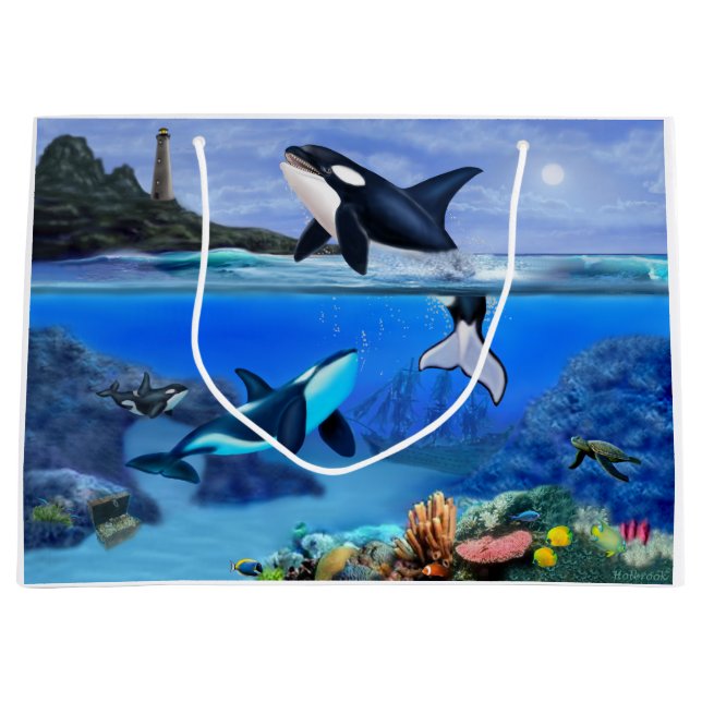The Orca Family Large Gift Bag (Front)