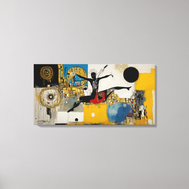 The Orchestra and the Ballerina Canvas Print (Front)