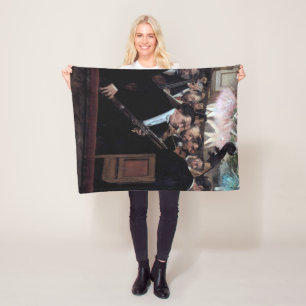 The Orchestra at the Opera, Edgar Degas Fleece Blanket