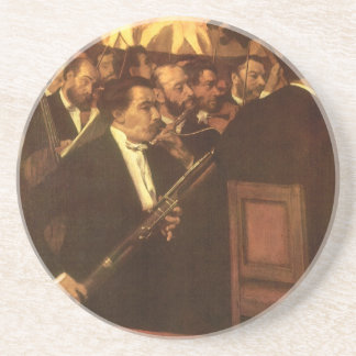 The Orchestra of Opera by Edgar Degas, Vintage Art Coaster