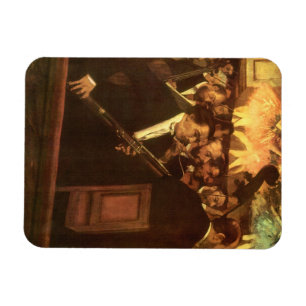 The Orchestra of Opera by Edgar Degas, Vintage Art Magnet