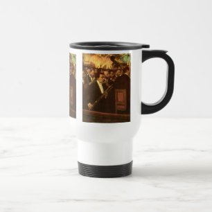The Orchestra of Opera by Edgar Degas, Vintage Art Travel Mug