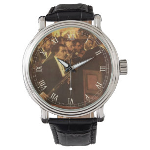 The Orchestra of Opera by Edgar Degas, Vintage Art Watch