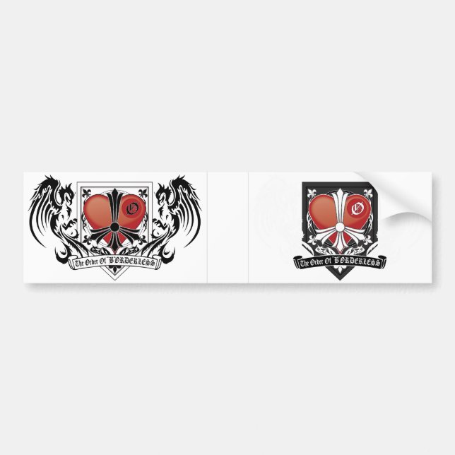 The Order Of "B"ØRDERLESS Bumper Sticker (Front)