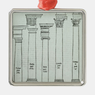 The Orders of Architecture Metal Tree Decoration