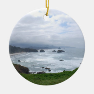 The Oregon Coast Weather Ceramic Tree Decoration