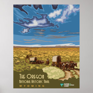 The Oregon Historic Trail Poster