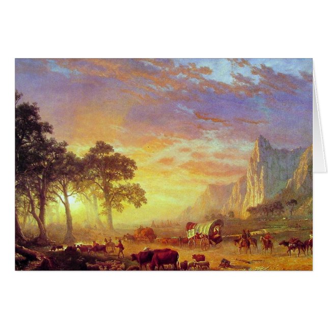 The Oregon Trail,  Albert Bierstadt (Front Horizontal)