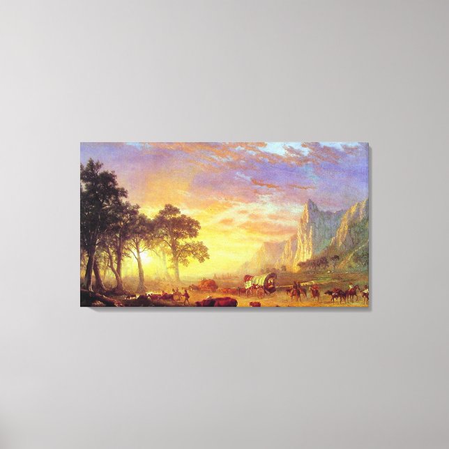 The Oregon Trail - Albert Bierstadt Canvas Print (Front)