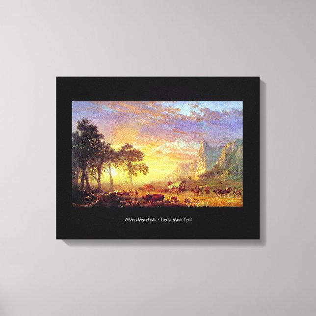 The Oregon Trail - Albert Bierstadt Canvas Print (Front)