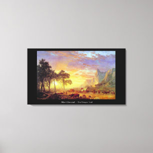 The Oregon Trail - Albert Bierstadt Canvas Print