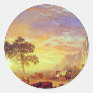 The Oregon Trail - Albert Bierstadt Classic Round Sticker