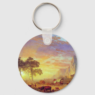 The Oregon Trail - Albert Bierstadt Key Ring