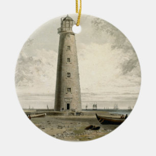 The Orford Nefs Lighthouses, Suffolk, from Volume Ceramic Tree Decoration
