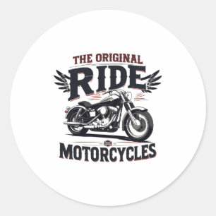 the orginal ride bike classic round sticker