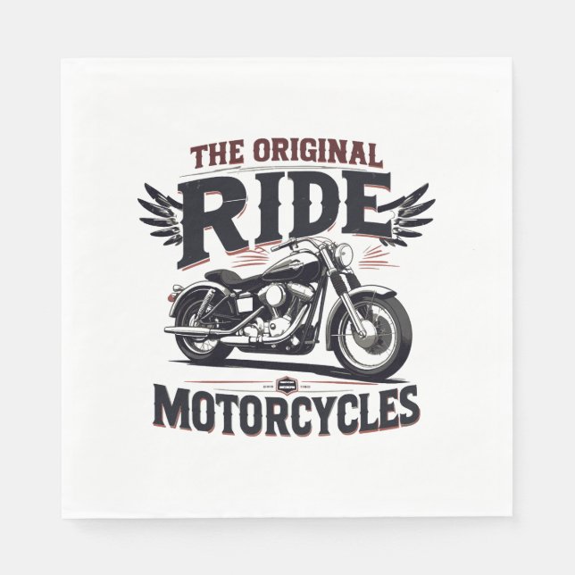 the orginal ride bike napkin (Front)